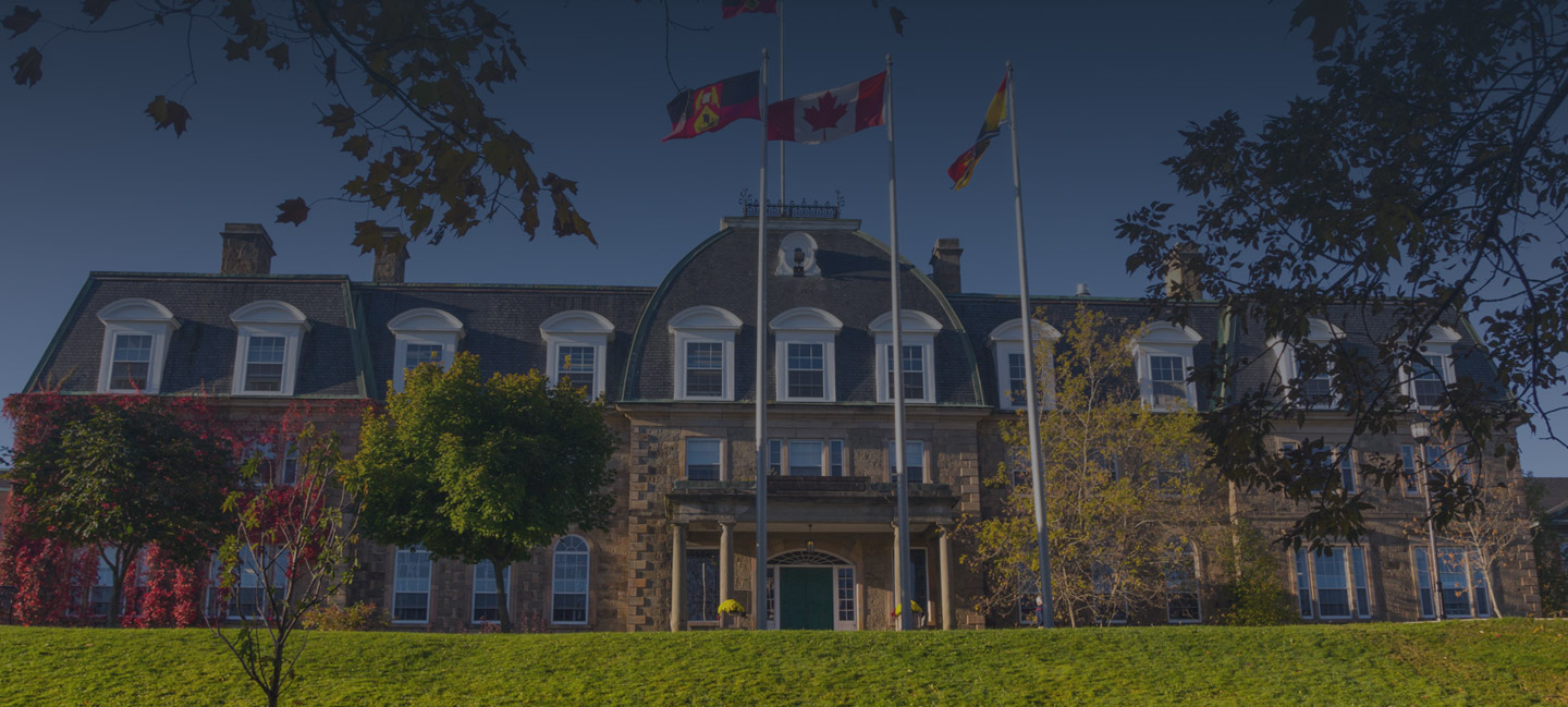 Historic stone building at Mag University Canada